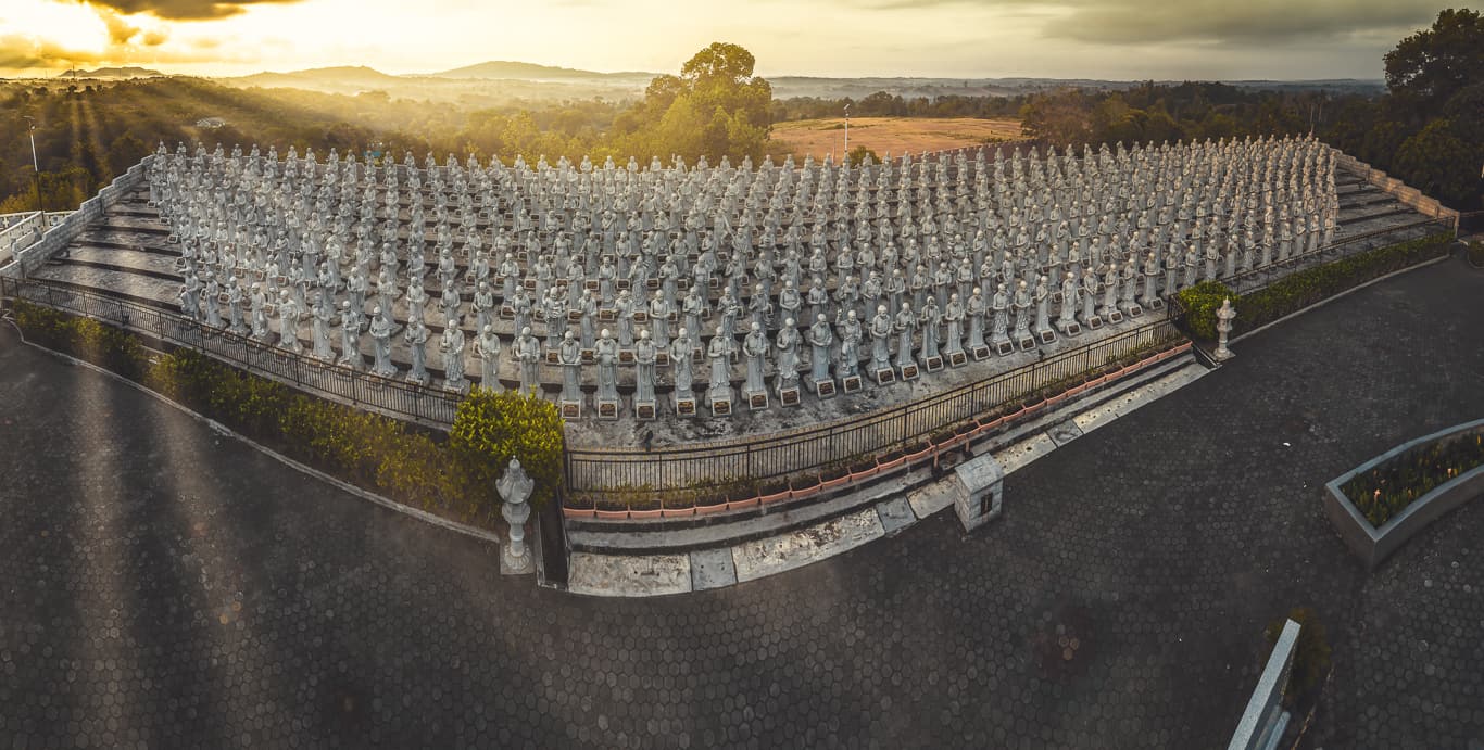 Statues at 500 Lohan Temple in Bintan