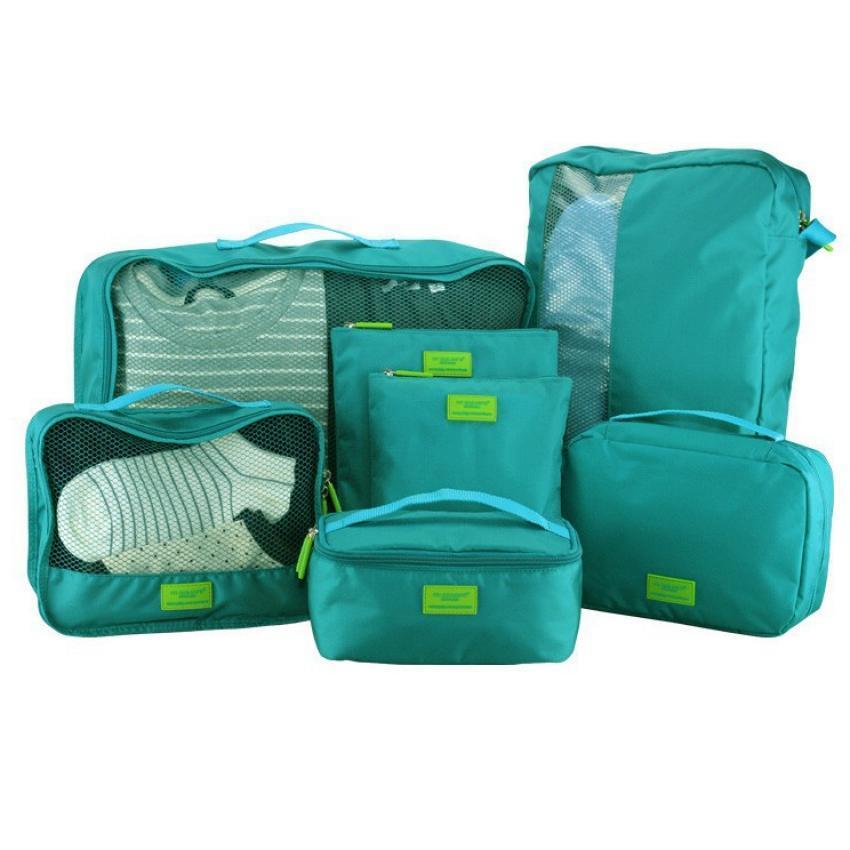 7pcs-waterproof-nylon-foldable-travel-bags