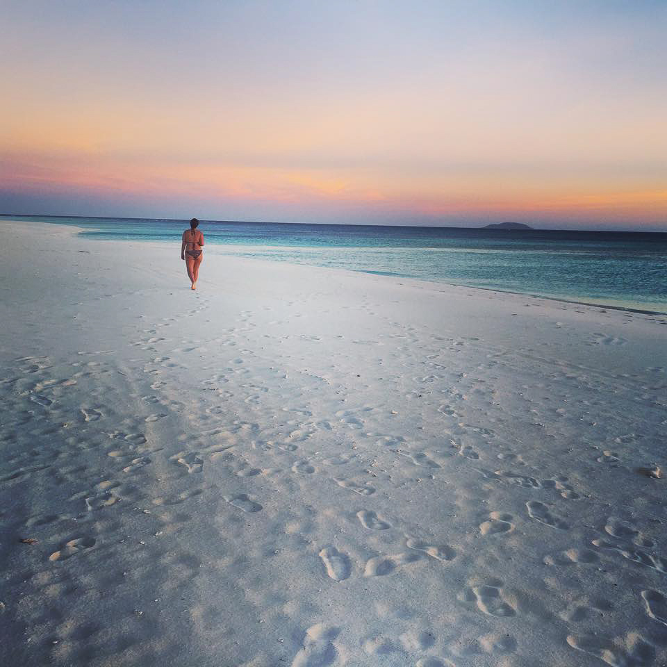 Private beach on Amanpulo, Palawan