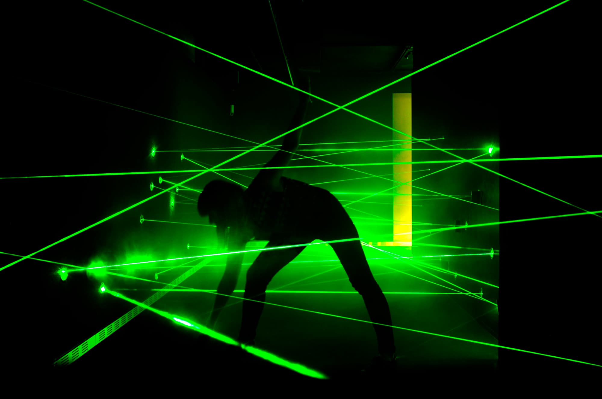 Laser maze at German Spy Museum Berlin