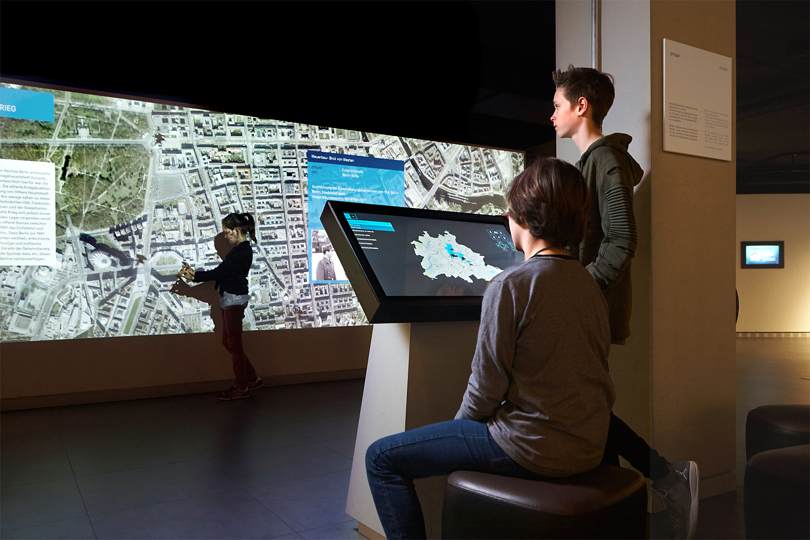 Interactive installation at German Spy Museum Berlin