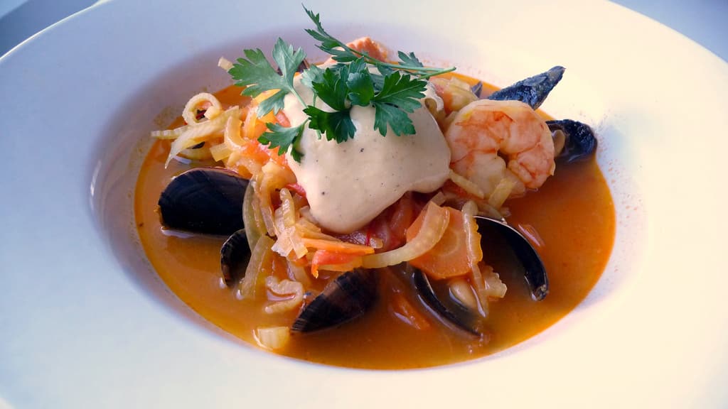 Bouillabaisse fish stew, Mediterranean Food