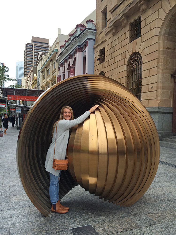 A selfie at Brisbane CBD