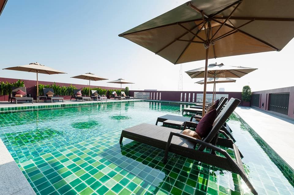 Rooftop pool at Casa Nithra Bangkok