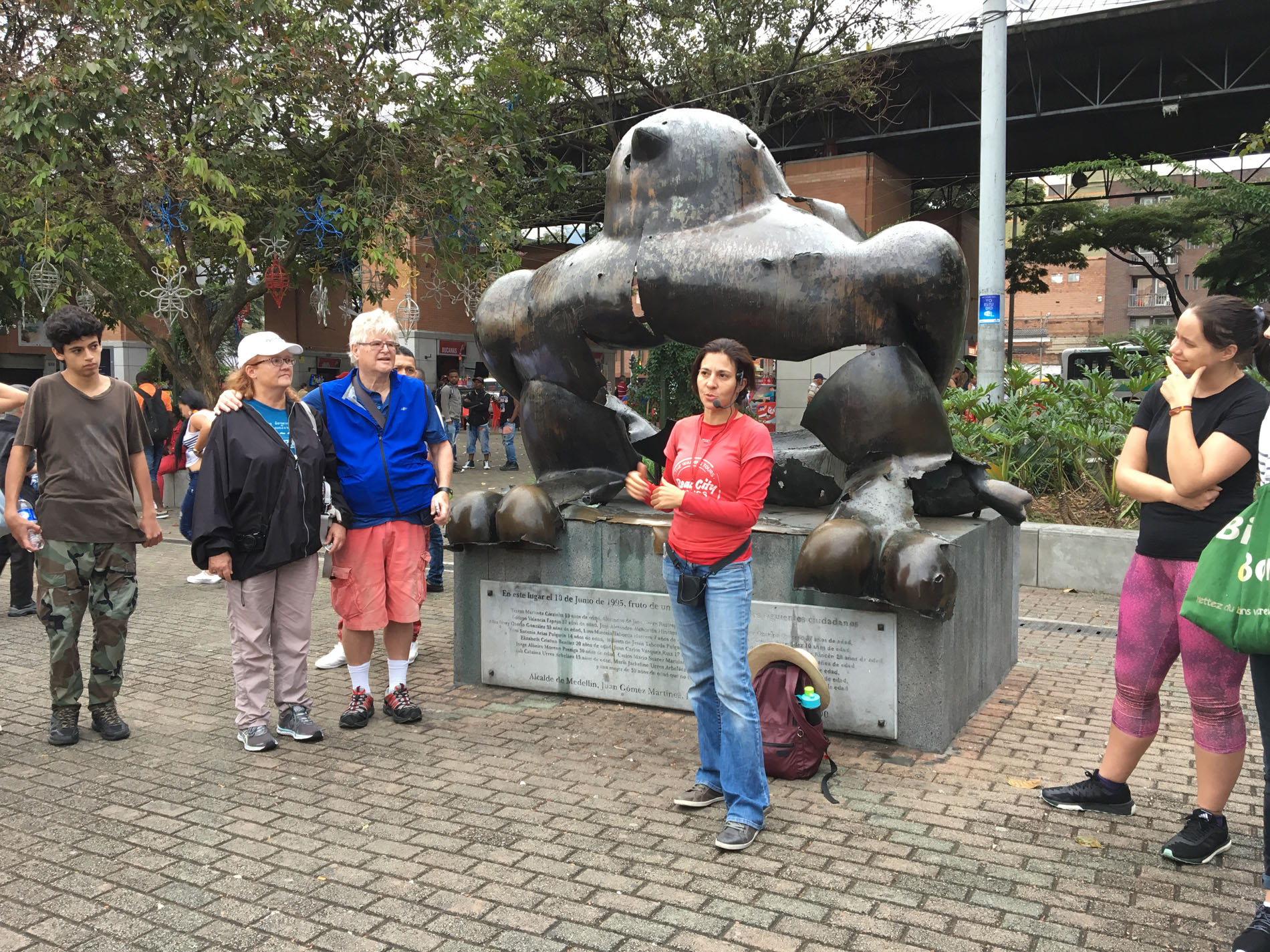 Our guide explaining the significance of this damaged statue