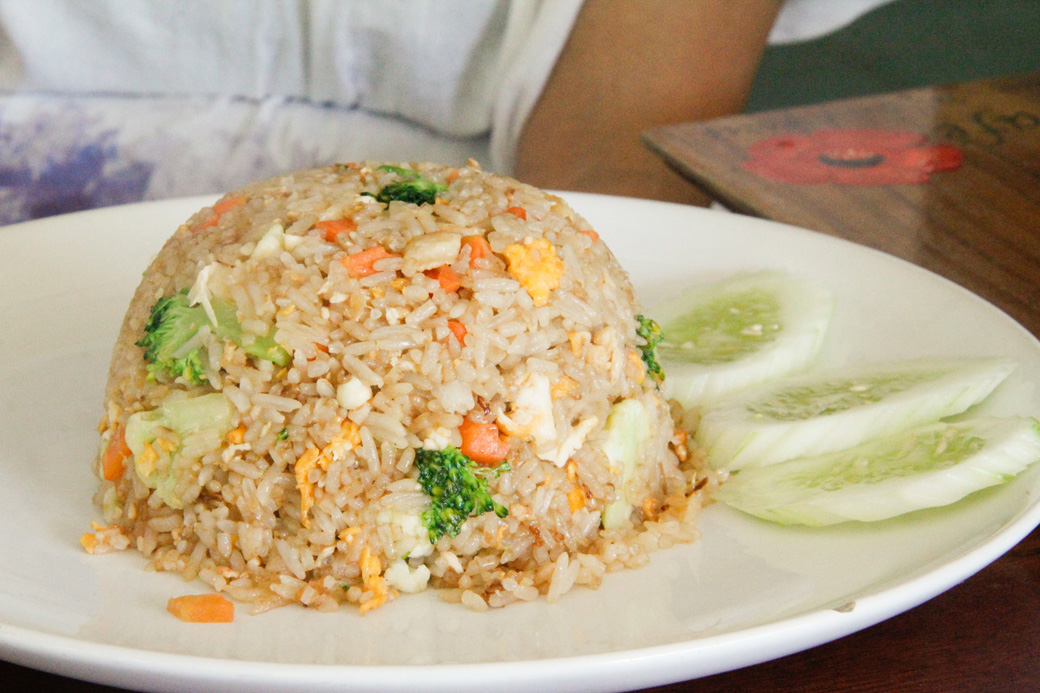 Fried pepper rice at Rafflesia Cafe
