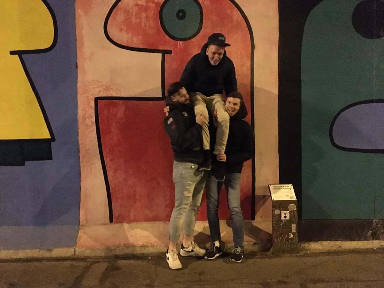 Fun at the East Side gallery in Berlin