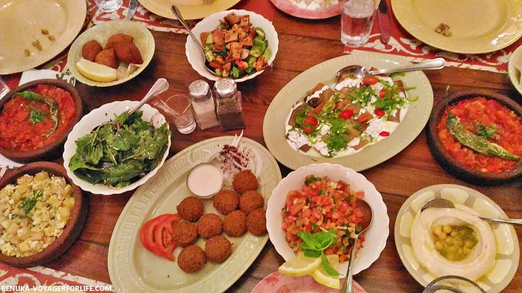 Falafel at Sufra Restaurant, Amman