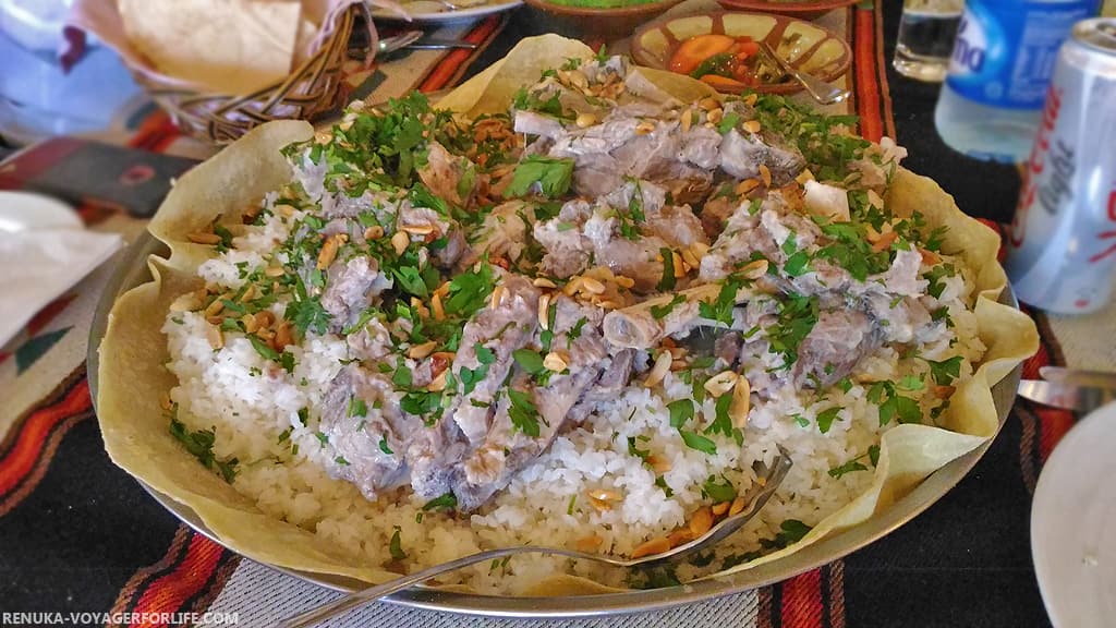 Mansaf at Al Qantarah, Petra