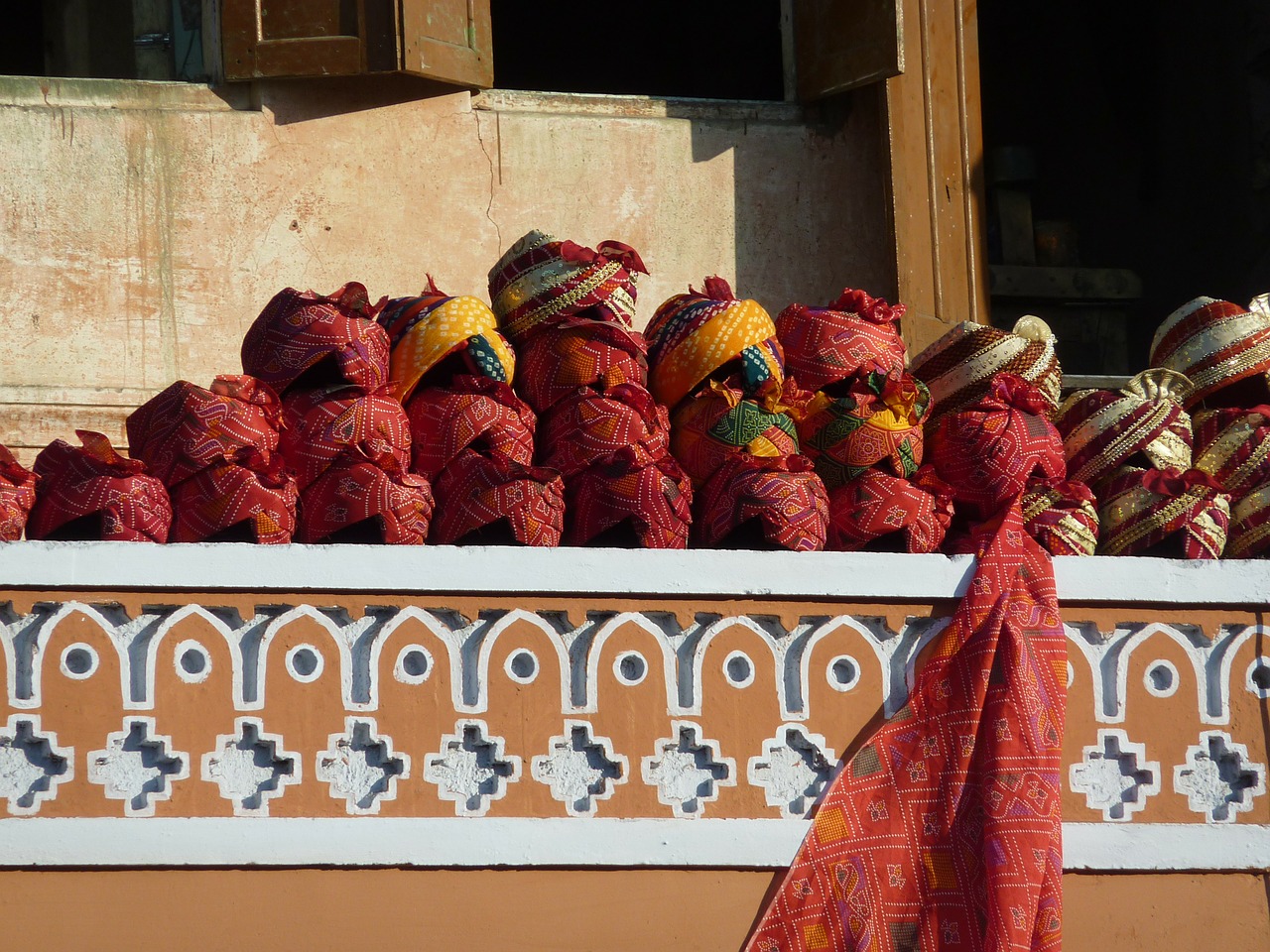 Turbans from a street vendor in India
