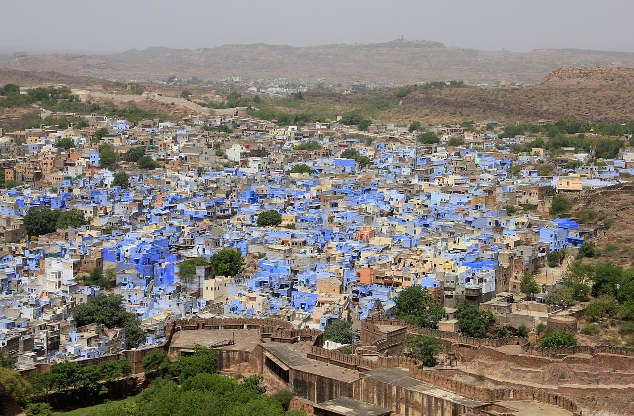 Blue houses of Jodhpur, India