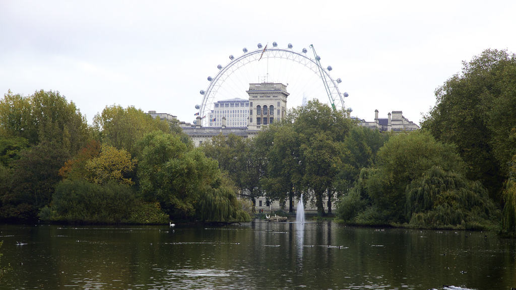 Views from St James Park in London
