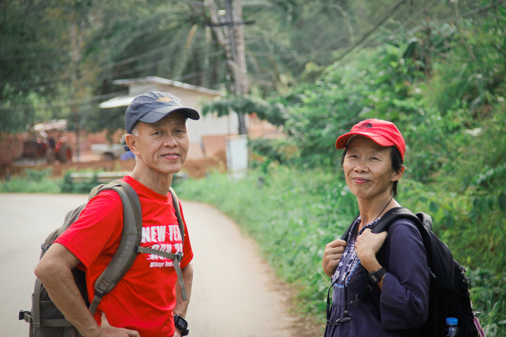 A photo of my parents at Khao Sok National Park