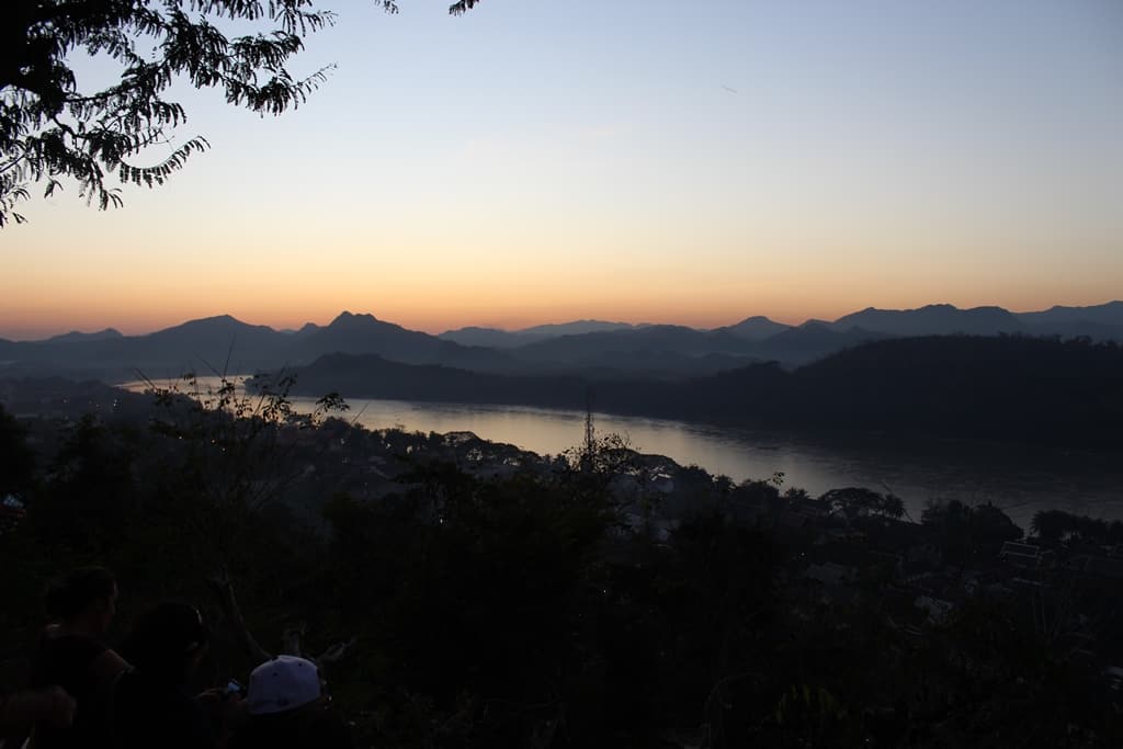 Sunset over the Mekong River