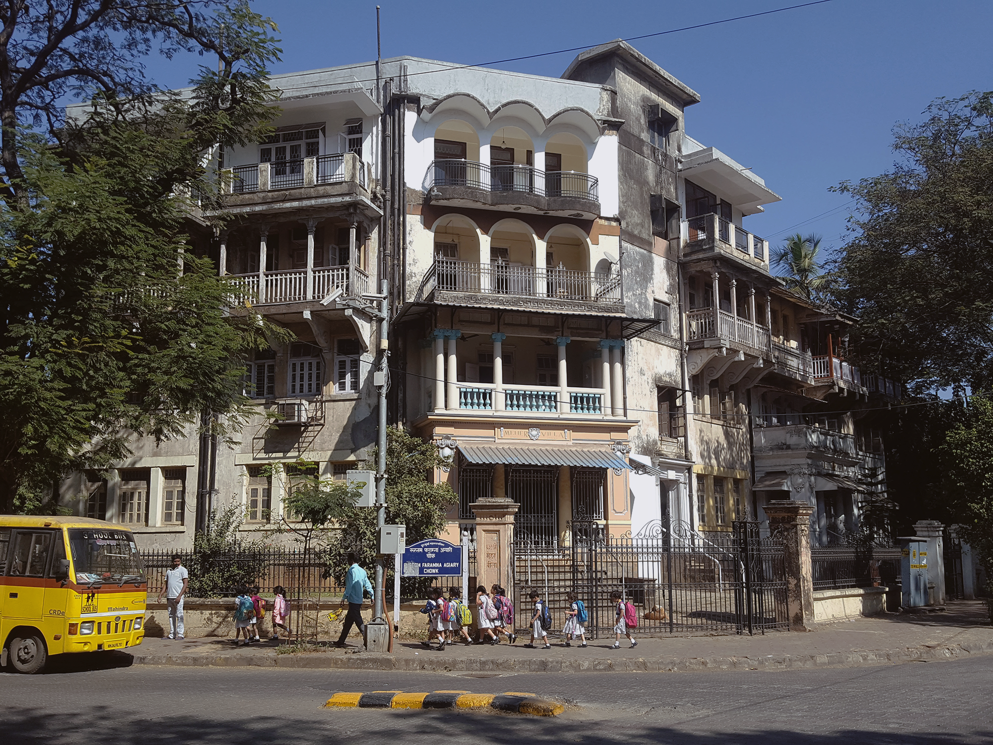 Old-world buildings in Southern Mumbai