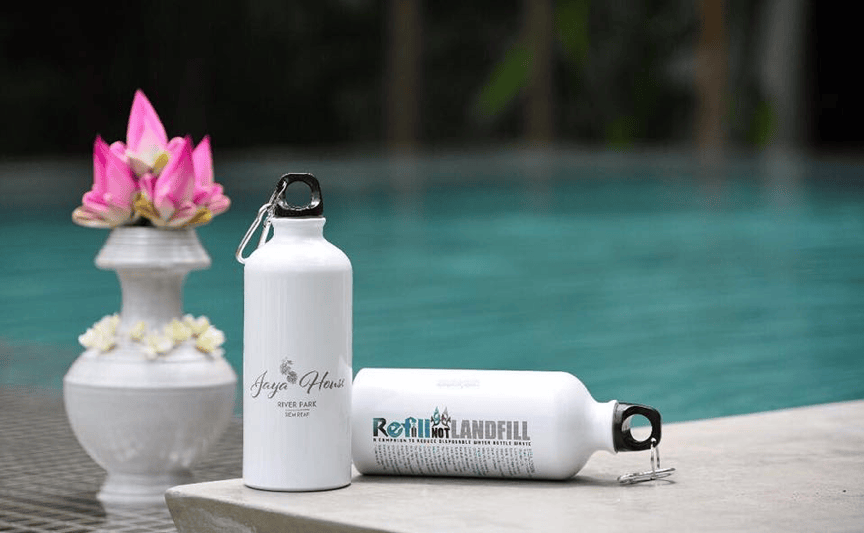 Refill, Not Landfill canisters at Jaya House RiverPark