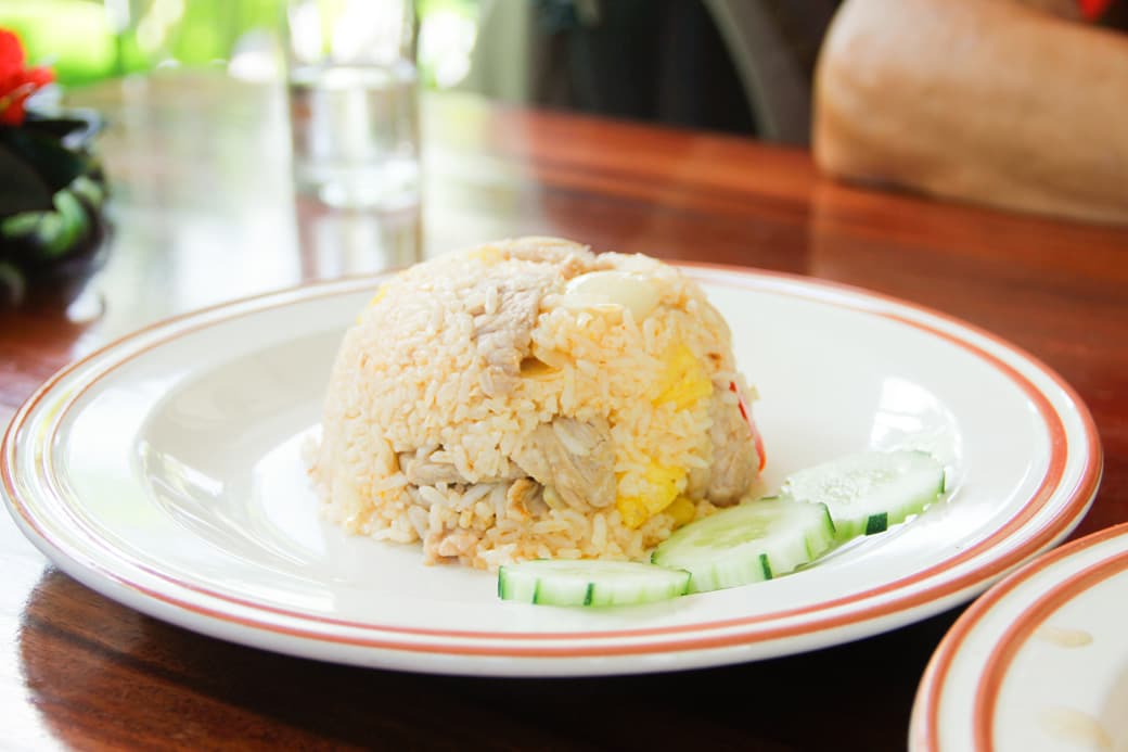 Pineapple fried rice at Rafflesia Cafe