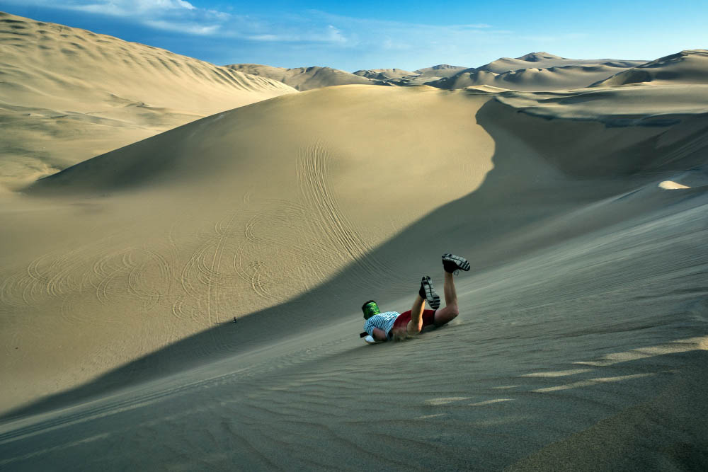 Sandboarding in Huacachina, Peru