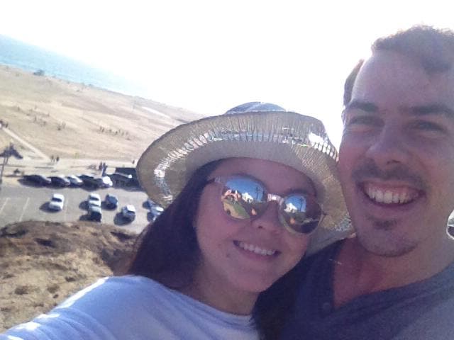 A selfie at Palisades Park, Los Angeles