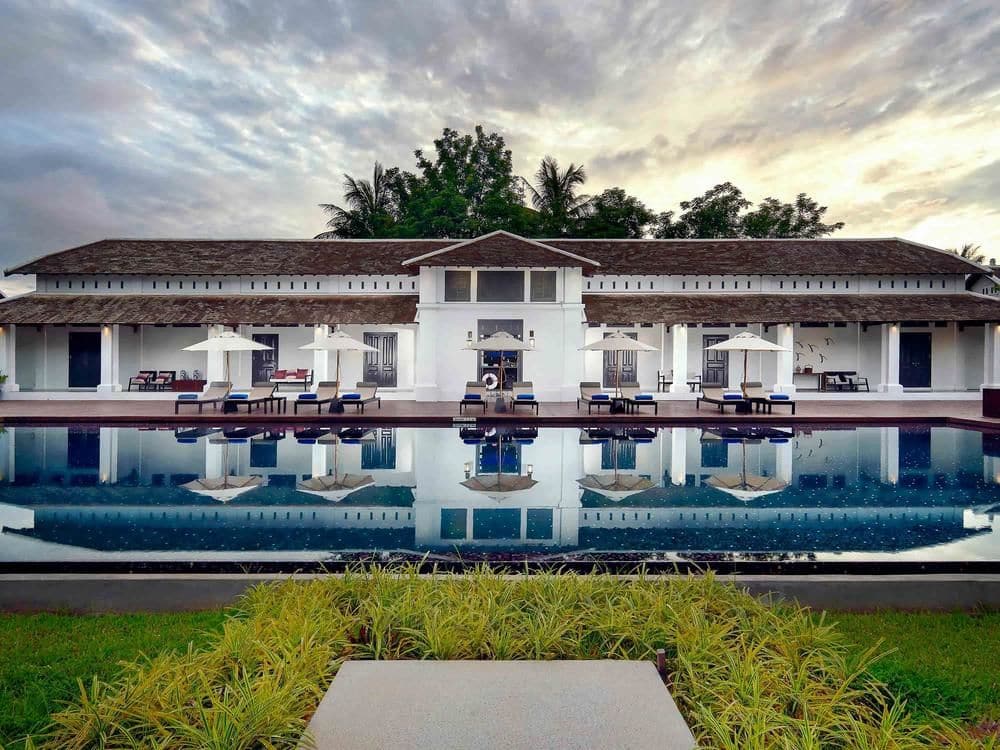 Poolside at Sofitel Luang Prabang hotel
