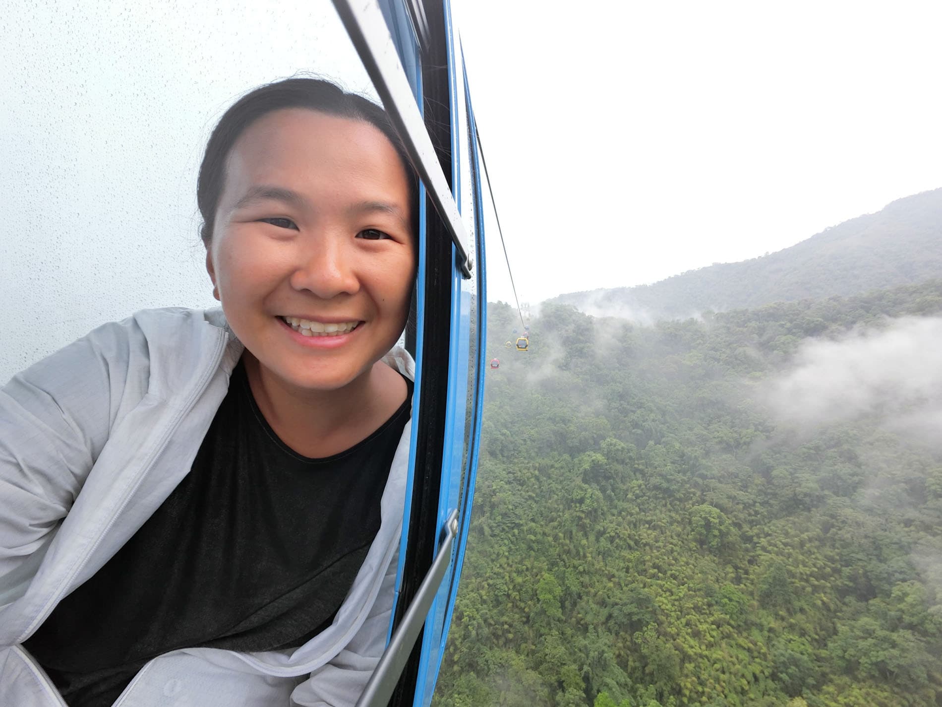 Selfie in Sun Moon Lake Cable Car