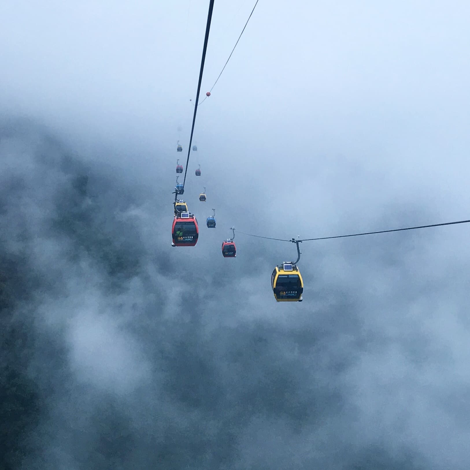 View from Sun Moon Lake Cable Car