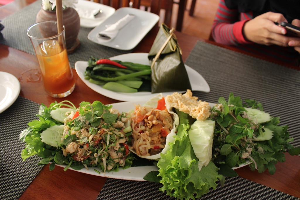 Dishes from Tamarind Restaurant in Luang Prabang
