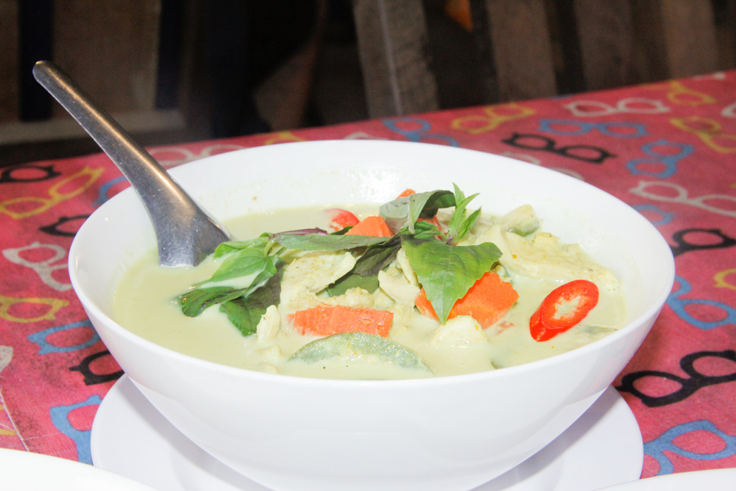 Thai green curry at Khao Sok National Park