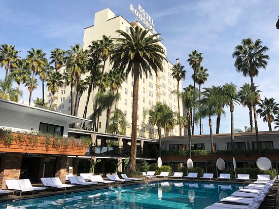 The Hollywood Roosevelt hotel in Los Angeles