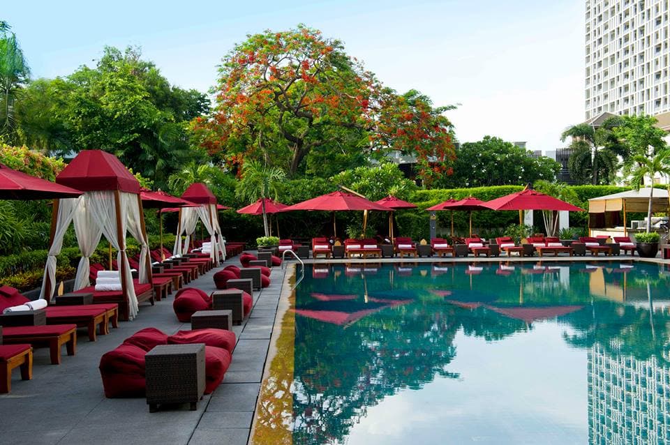 Poolside at The Sukhothai Bangkok