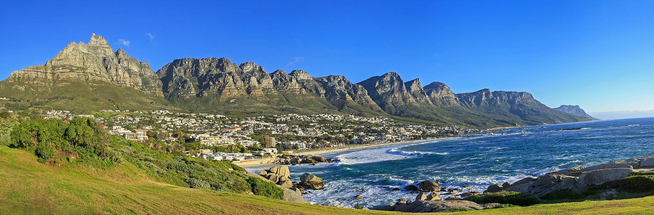 The Twelve Apostles facing the Atlantic Ocean in Cape Town