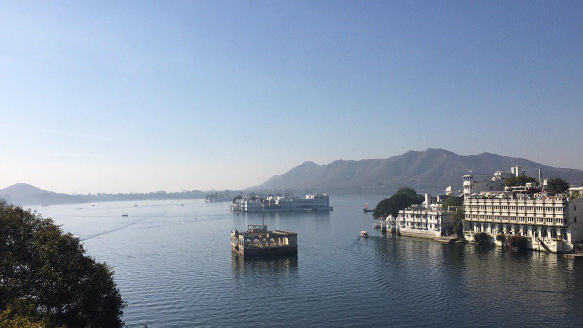 Scenes across Lake Pichola in Udaipur, India