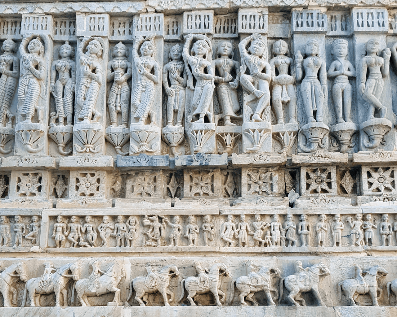 Close up of architecture in Udaipur, India