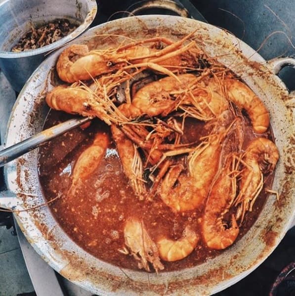 Jumbo Freshwater Prawns at Restoran Asam Pedas