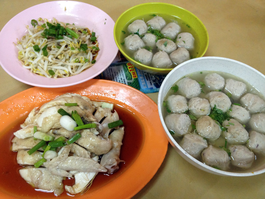 Beansprout chicken in Ipoh