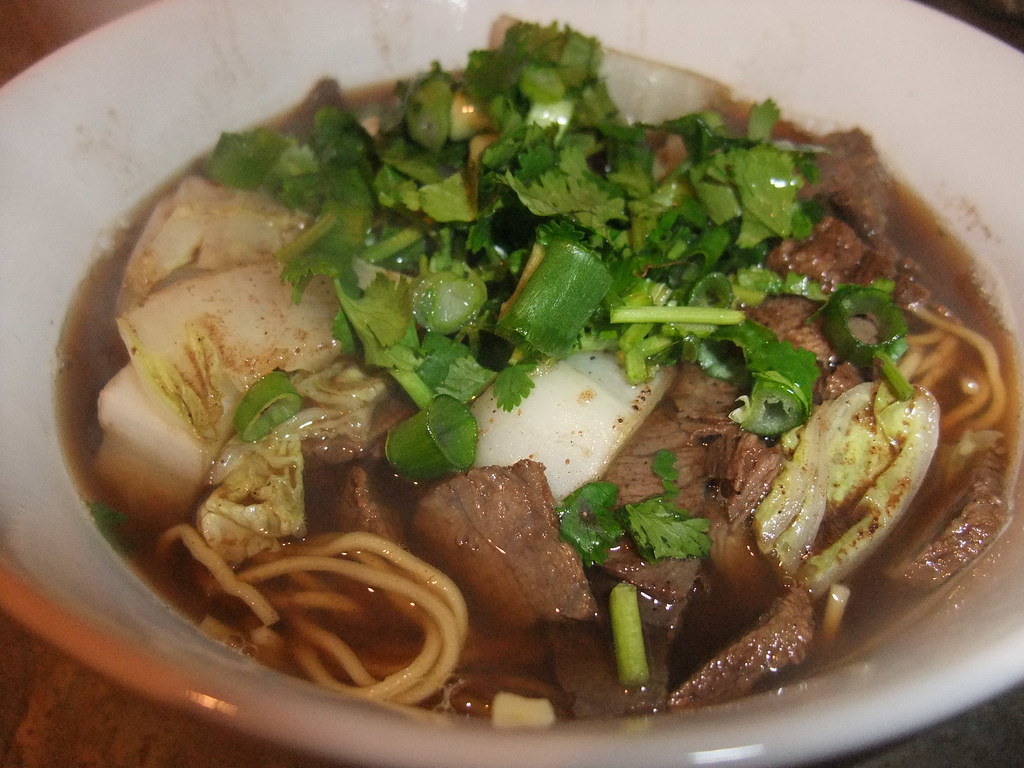 Beef noodle soup in Taipei