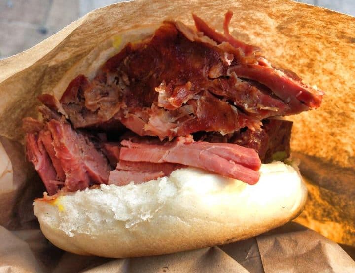 Salt beef bagel from Beigel Bake, London