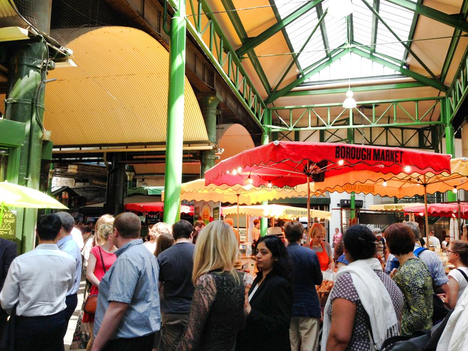 Borough Market serving a selection of food in London