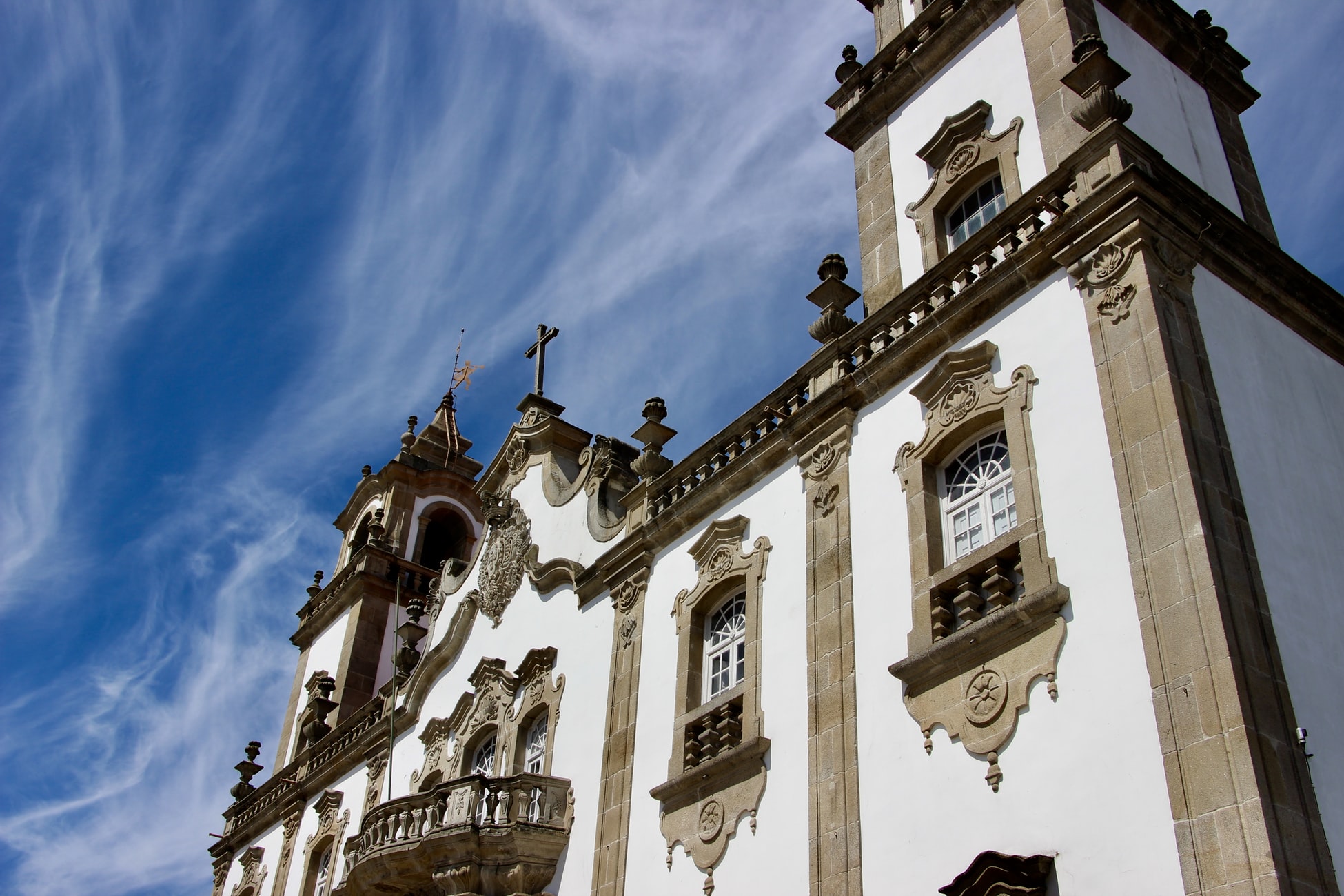 old church facade with windows