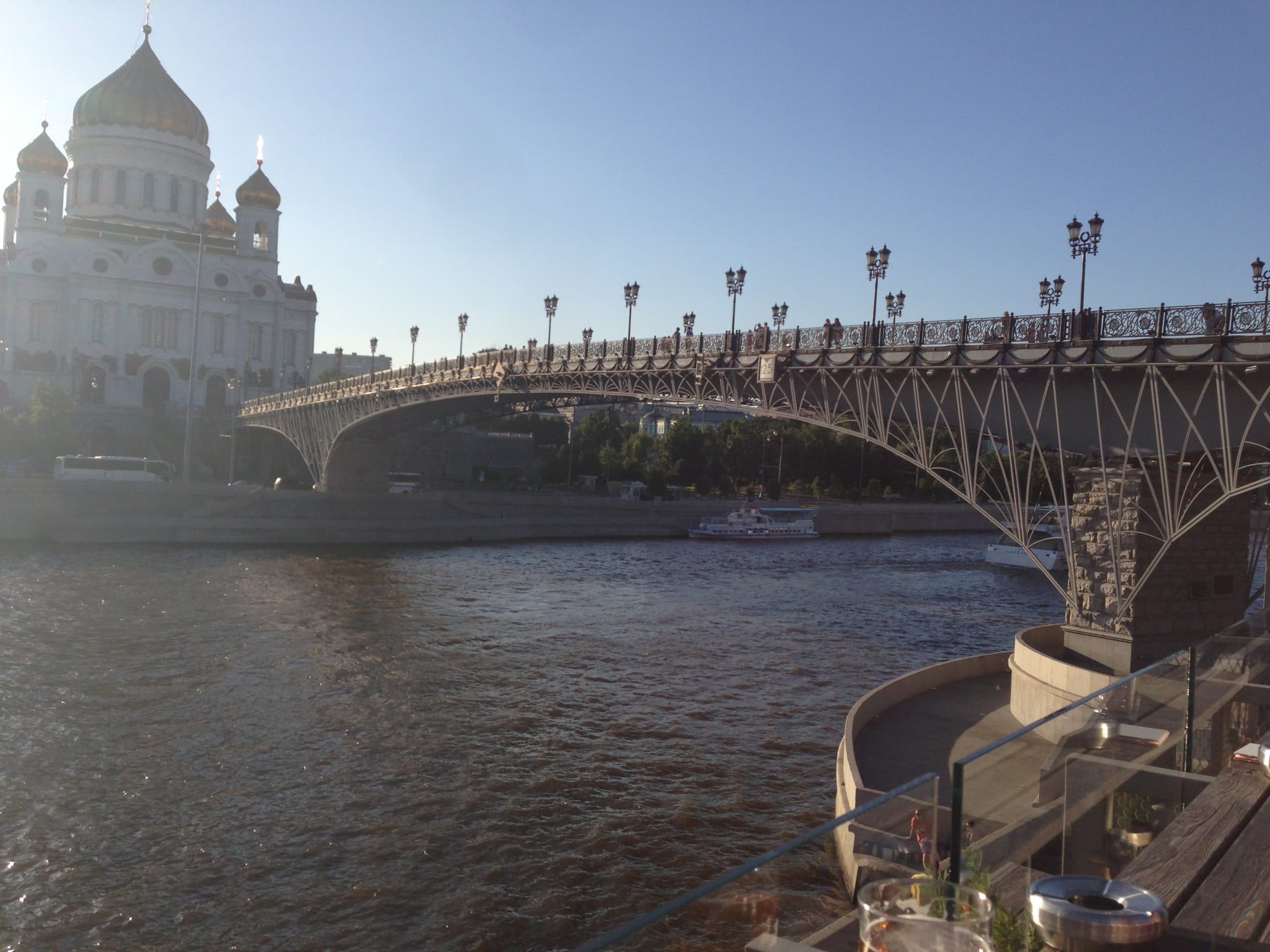 View of the Christ the Savior Cathedral from the former Red October Chocolate Factory 