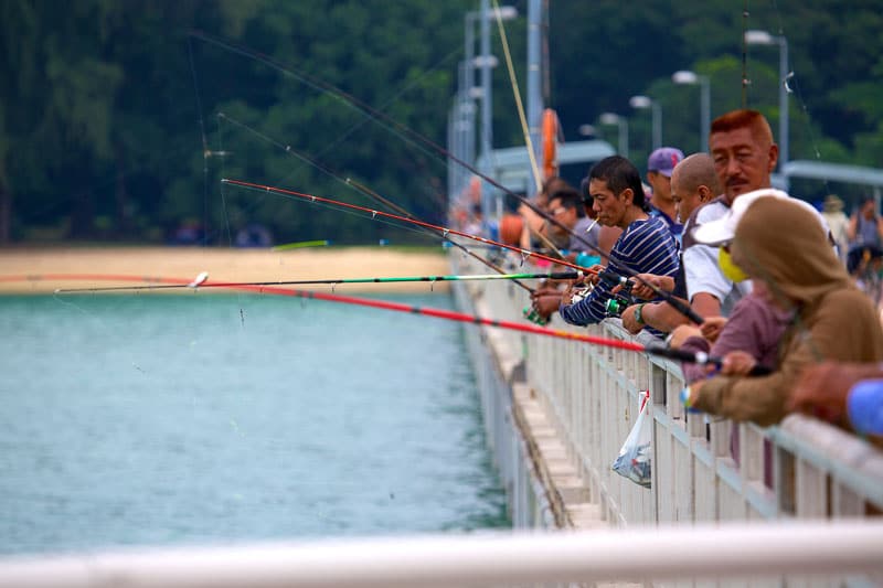 Fishing at East Coast Park