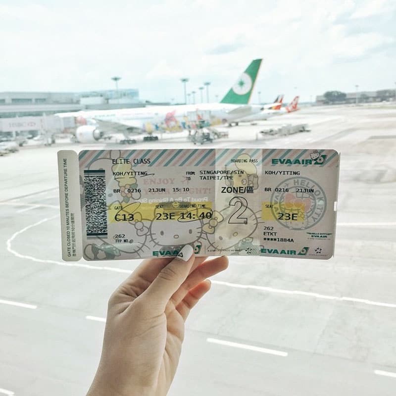 Eva Air Hello Kitty Plane Ticket