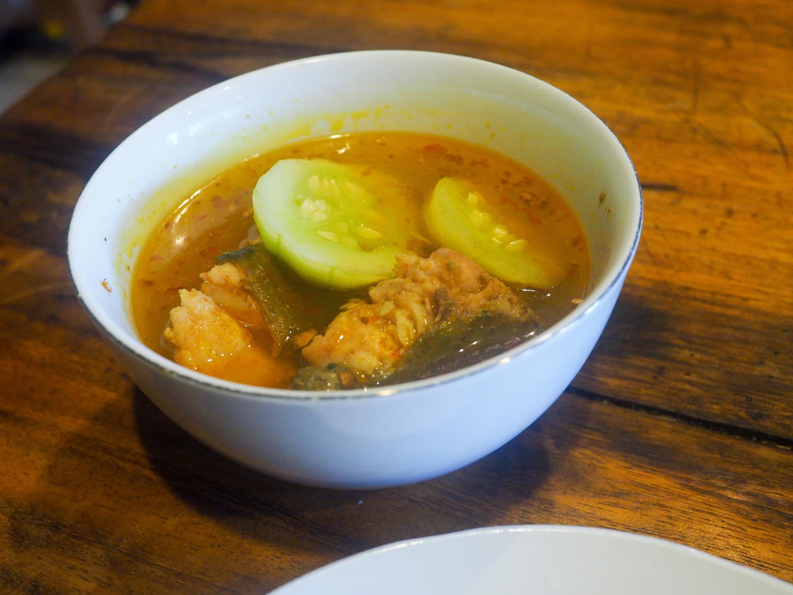 Fish dish from Warung Mak Beng, Bali