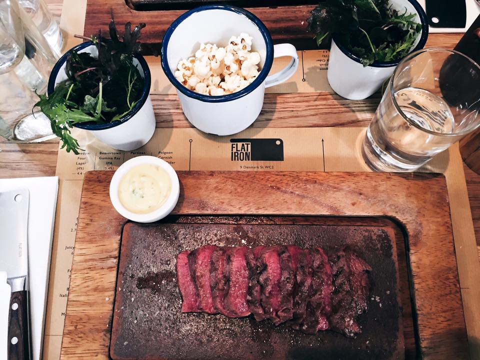 Steak from Flat Iron, London
