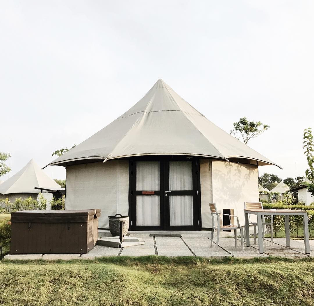 Glamping tent at The Canopi, Bintan