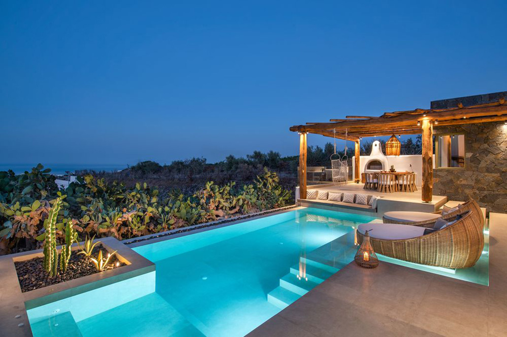 Pool t Ayama Hideway Villa in Greece