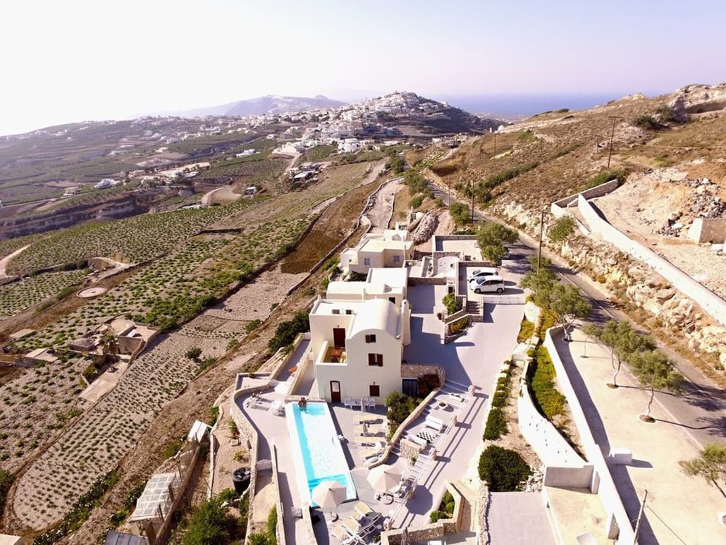 View of Zatrikion Villas Santorini, Santorini in Greece