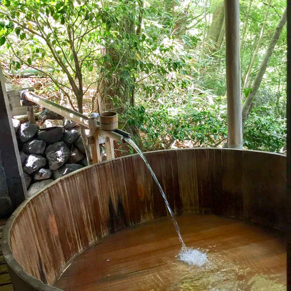 private onsen in the hakone ryokan