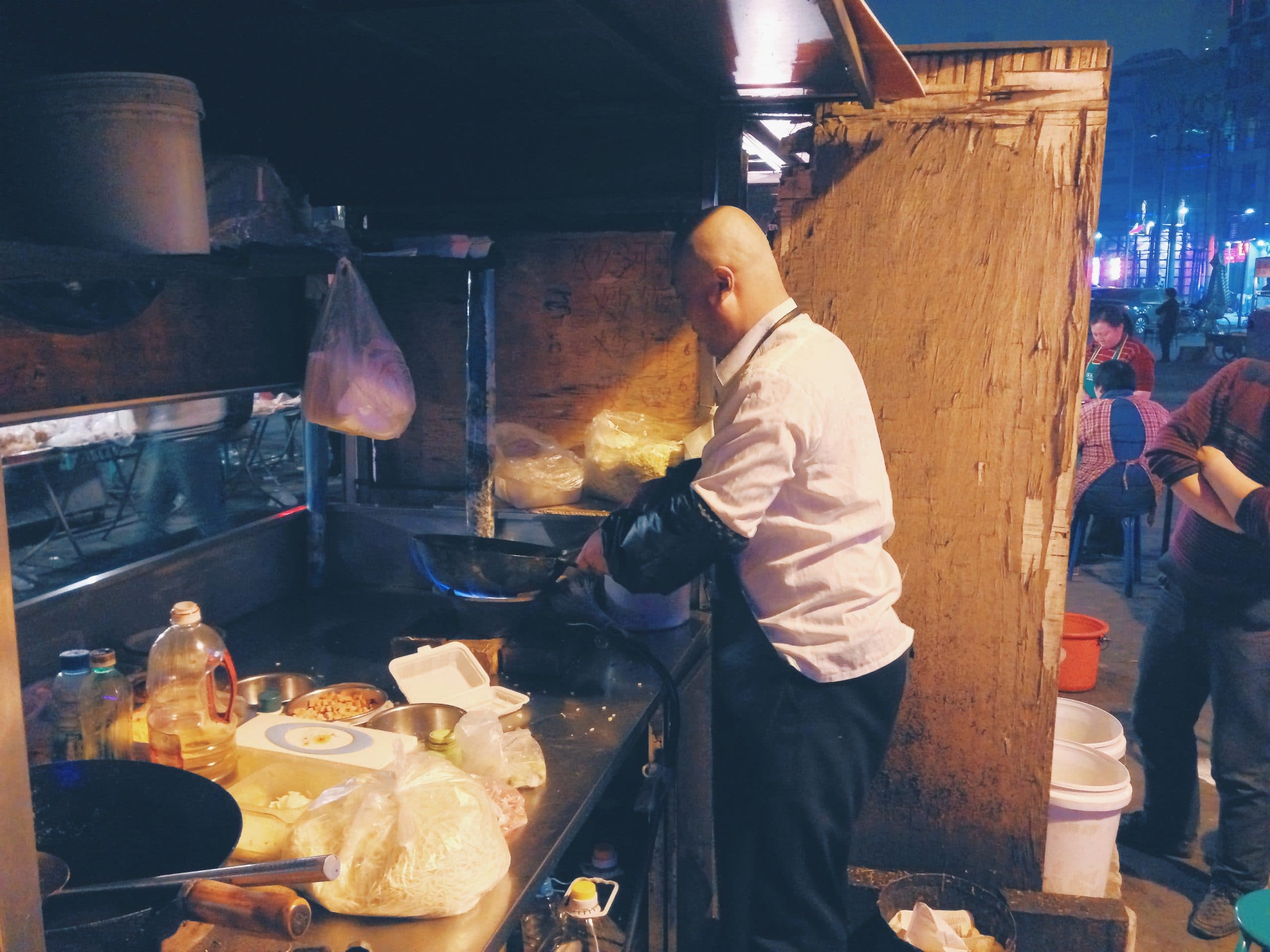 Hawker stall in Tianjin