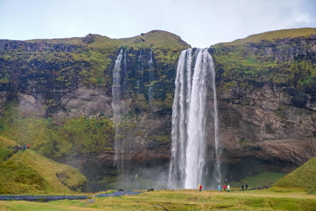 The stunning Seljalandsfoss waterfall